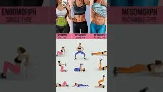 Endomorph Circle Type | Mesomorph Rectangle Type | Best Workout Women | #shorts #short