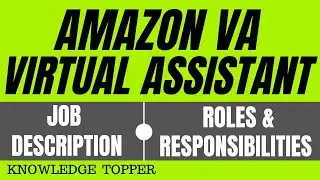 Amazon VA Job Description | Amazon FBA Virtual Assistant Job Description | Amazon Virtual Assistant