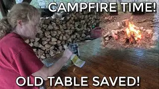 Grandpa's 40-Year-Old Table Saved &ndash; Cozy Cabin Weekend & Fire - 10 Back to the Cabin