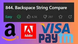 LeetCode 844. Backspace String Compare  - solution   #codinginterviews  #leetcode #twopointer