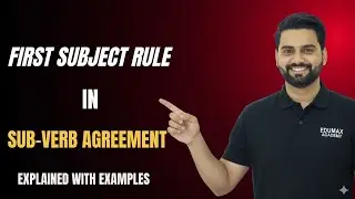 First Subject Rule in Subject-verb Agreement | Tricks/Rules/Concept in English Grammar