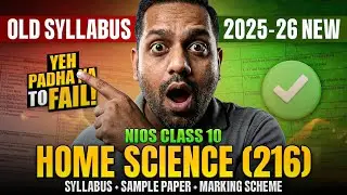 NIOS Class 10 Home Science 216 Syllabus Full Explained For 2026 Exams