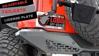How To Install The Lobo Off-Road Adjustable Tailgate License Plate Mount | Ford Bronco