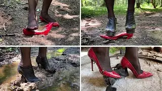 Hard Abuse for Gianmarco lorenzi high heels, High Heels Destruction, Ruined High Heels (# 1476)