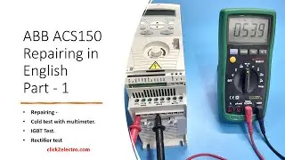 ABB ACS150 Drive Repair | IGBT & Rectifier Test in English
