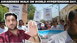 Awareness walk on world hypertension day.