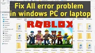 how to fix all error of roblox in windows