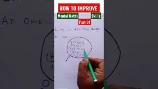 how to improve mental math skill | Part 01 | maths easy and short trick | #short #mathskills