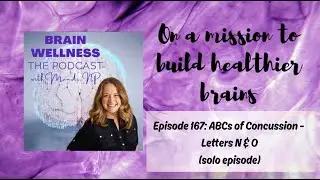 Brain Wellness #podcast episode 167: ABCs of Concussion - Letters N & O