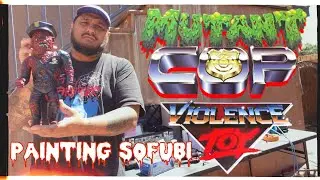 PAINTING SOFUBI # 3 | VIOLENCE TOYS | MUTANT COP | VINYL WONDER PAINT