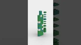 Lego Pacman Pear MOC Build Animation #shorts