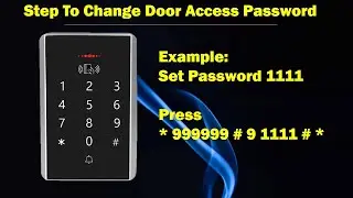 Step to Change Door Access Keypad Password Model Kingsmark