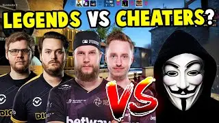 CS LEGENDS TAKE ON HACKERS!? 🤔 f0rest, GeT_RiGhT, friberg & Lekr0 FACEIT w/ random 5th!