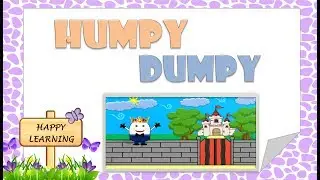 Humpty Dumpty Sat on a Wall with lyrics-Nursery Rhymes & kids song