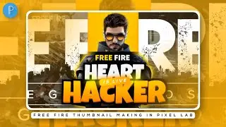 Free Fire Live Stream Thumbnail Making In Pixel Lab | Free Fire Gaming Thumbnail Making In Android