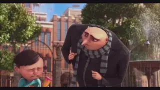 Gru pops the balloon 3 times.