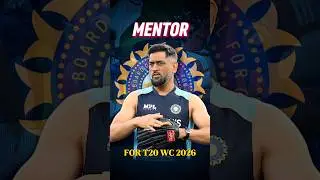 क्या सच मे Ms Dhoni Team India Ke New MENTOR Banne Wale hai T20 World Cup 2026 Ke Liye ? #shorts