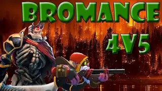 SNIPER + WRAITH KING Bromance 4 vs 5 COMEBACK - Dota Montage