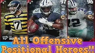 All Offensive Positional Heroes - Madden 17 Ultimate Team