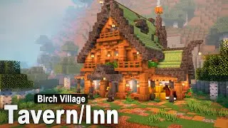 Minecraft: How to build a TAVERN/INN | Village Tutorial