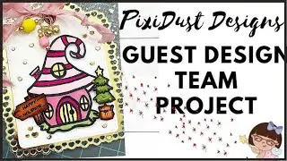 GNOME HOME TAG COLORING & PROCESS VIDEO | PIXI DUST DESIGNS | GUEST DESIGN TEAM | JULY