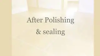 Restoration work on Limestone floor