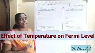 Effect of temperature on fermi level in extrinsic semiconductor