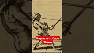 Rapier and Cape: Sneaky cape throw #baroque #hema #martialarts #rapier #fencing #history #howto