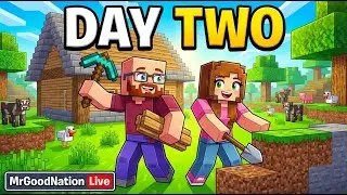 New Minecraft Survival World w/ My Wife &mdash; Part 2 | Live