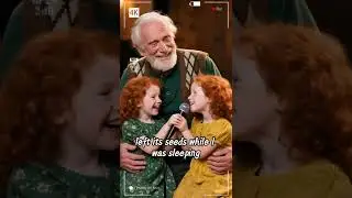 Grandfather holding twin granddaughters, singing 'Sound of Silence', moved all audience#folksouls