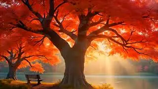 Moment of Stillness Under the Maple | Autumn Relaxation | Warm Pad
