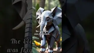 Origami Jungle Adventure | Tiger, Lion & Baby Elephant's Dramatic Story #origami #jungletales