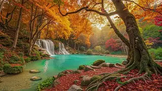 Звуки природы и расслабляющая музыка 🍂 Нежные мелодии фортепиано и прекрасная осень