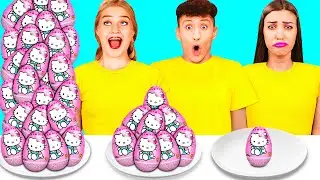 Большая, Средняя или Маленькая Тарелка Челлендж | Удивительные Лайфхаки и Хитрости от RaPaPa