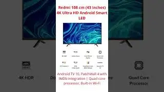 Redmi 108 cm 43 inches 4K Ultra HD Android Smart LED