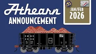 Athearn JAN/FEB 2026 New Announcements: 26ft PC&F Ore Car Low Side Tight-Bottom with Load