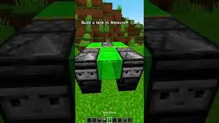 Build a tank in Minecraft 💀 Credit : @MineLandOfficial #minecraft #gaming #shorts #memes #shorts
