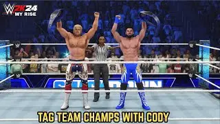 RAW vs SMACKDOWN WAR GAMES | Cody Rhodes & I Become TAG TEAM CHAMPIONS! WWE 2K24 MyRISE EP:16