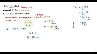 Optical Spectra 7 Anomalous Zeeman effect