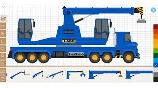 Labo Construction Truck | 2 Drivers Magnetic Crane