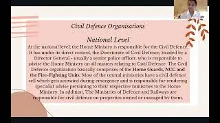 L1 Civil Defence Organisation and Its Duties by NCC Cadet Mishika of Carmel Convent CHD