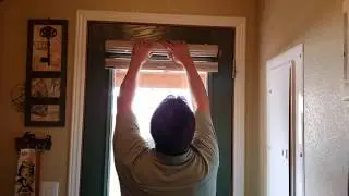 Mounting a Cellular Cordless Honeycomb Shade Outside Mount on a Door