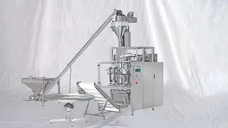 auger metering packing machine with powder delivering system automatic bagging equipment 粉劑袋裝機大型立式