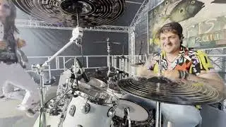 [DRUM CAM] Nothin' But A Good Time - Live at Mevagissey, Cornwall
