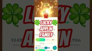 🍀LUCKY Applin Family! (Flapple, Appletun, Dipplin, Hydrapple) Pokemon Go! #pokemon #pokemongo