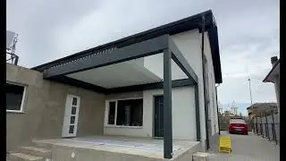 Pergola Bioclimatica cu lamele Retractabile din Aluminiu / Acoperiș retractabil