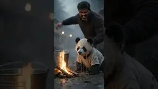 Poor panda don't have clothes | #babypanda