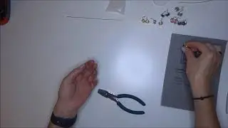 Ohrstecker mit Perlen - Aluminiumdraht