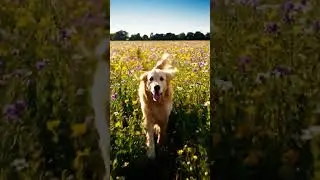 a dog runing in the garden   #marvel