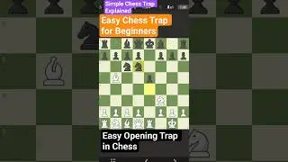 EASY TRAP 😳 | Chess Shorts #chess #chesstips #checkmate #shorts #chessgame #chesscom  #chesssteps